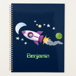 Niedliches Raketenschiff zur Darstellung des Carto Planer