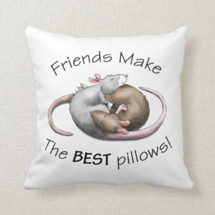 Niedliches Ratten-Kissen Kissen