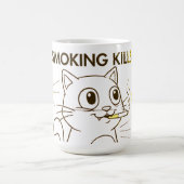 Niedliches Rauchen tötet sonniges Anti-Raucher-Des Kaffeetasse (Mittel)