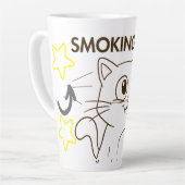 Niedliches Rauchen tötet sonniges Anti-Raucher-Des Milchtasse (Linke Ecke)