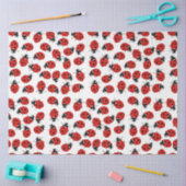 Niedliches Red & Black Ladybug Muster Seidenpapier (Basteln)