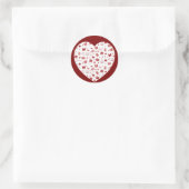 Niedliches Red Book and Reading Patches Runder Aufkleber (Tasche)