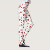 Niedliches Red Book and Reading Pattern Leggings (Rechts)