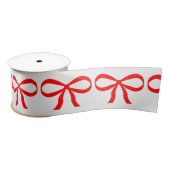 Niedliches Red Bow Wrapping Paper Satinband (Spule)