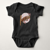 Niedliches Red Panda Nickerchen Lazy Sleeping Anim Baby Strampler (Vorderseite)