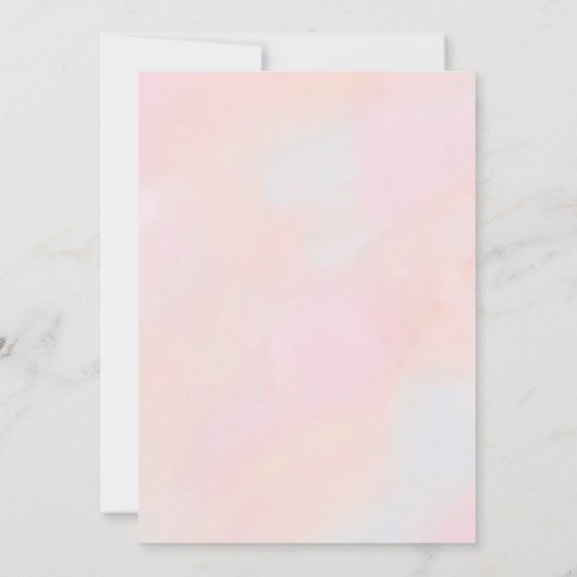 Niedliches Regenbogen Fairy Tale Einladung (Rückseite)