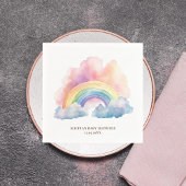 Niedliches Regenbogen Kinderdusche Serviette
