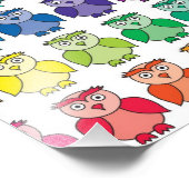 Niedliches Regenbogen-Schälmuster Fotodruck (Ecke)