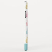 Niedliches Regenbogen- und Goldmuster als Ananas Case-Mate iPhone Hülle (Hinten/Rechts)