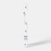 Niedliches Regenbogen- und Herzmuster iPhone Hülle (Linke Seite)