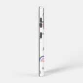 Niedliches Regenbogen- und Herzmuster Samsung Galaxy Hülle (Rechte Seite)