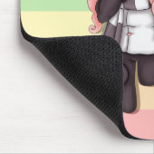 Niedliches Regenbogenanime-Panda-Mädchen Mousepad (Ecke)