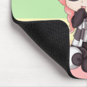 Niedliches Regenbogenanime-Panda-Mädchen Mousepad (Ecke)