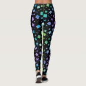 Niedliches Regenbogenbuch und Lesemuster Leggings (Rückseite)