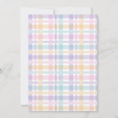 Niedliches Regenbogengeschlecht Neutrale Babydusch Einladung (Rückseite)