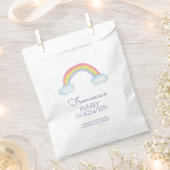 Niedliches Regenbogengeschlecht Neutrale Babydusch Geschenktütchen (Ausgeschnitten)