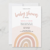 Niedliches Regenbogengeschlecht, neutrale Wasserfa Einladung (Vorderseite)