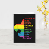 Niedliches Regenbogengesetz Karte (Gelbe Blume)