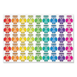 Niedliches Regenbogenkugelmuster. Fotodruck