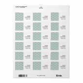 Niedliches Regenbogenmuster Adressaufkleber (Vorne)