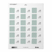 Niedliches Regenbogenmuster Adressaufkleber (Vorne)