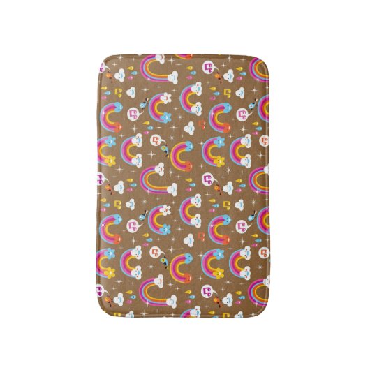 niedliches Regenbogenmuster Badematte (Vorderseite Vertikal)