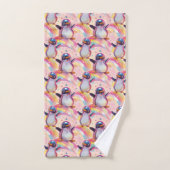Niedliches Regenbogenmuster Badhandtuch Set (Handtuch)