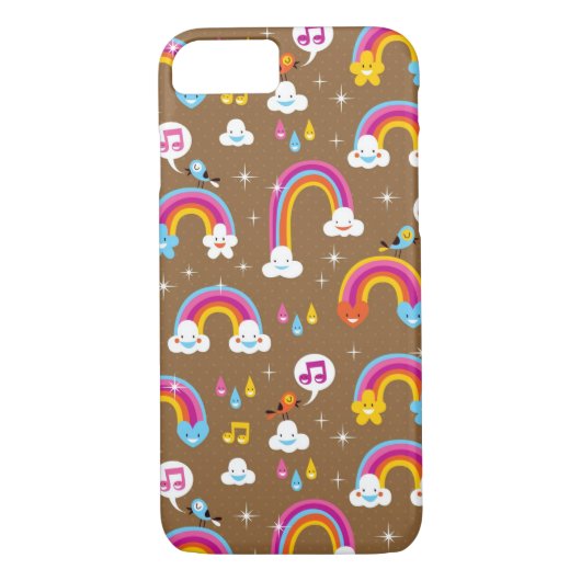 niedliches Regenbogenmuster Case-Mate iPhone Hülle (Rückseite)