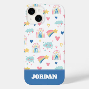 Niedliches Regenbogenmuster Case-Mate iPhone 14 Hülle