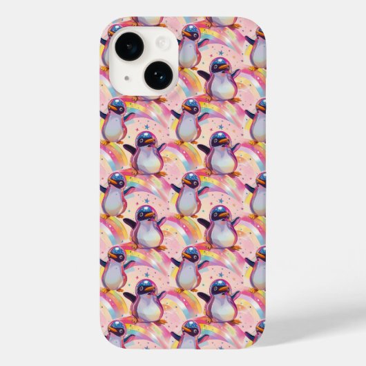 Niedliches Regenbogenmuster Case-Mate iPhone Hülle (Rückseite)
