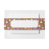 niedliches Regenbogenmuster Einladungsbanderole (Vorderseite Beispiel)