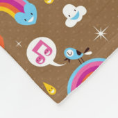 niedliches Regenbogenmuster Fleecedecke (Ecke)