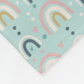 Niedliches Regenbogenmuster Fleecedecke (Ecke)
