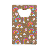 niedliches Regenbogenmuster Geldbeutel Flaschenöffner (Rückseite)