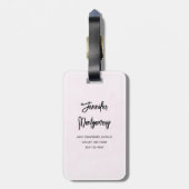 Niedliches Regenbogenmuster Gepäckanhänger (Rückseite vertikal)