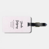 Niedliches Regenbogenmuster Gepäckanhänger (Rückseite horizontal)