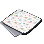 Niedliches Regenbogenmuster Laptopschutzhülle (Vorne Knopf)