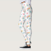 Niedliches Regenbogenmuster Leggings (Links)