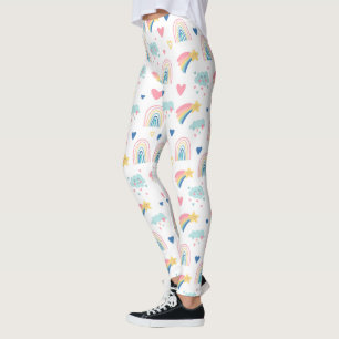 Niedliches Regenbogenmuster Leggings