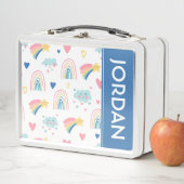 Niedliches Regenbogenmuster Metall Brotdose (Beispiel)