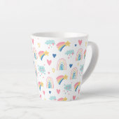 Niedliches Regenbogenmuster Milchtasse (Rechte Ecke)
