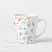Niedliches Regenbogenmuster Milchtasse (Rechts)