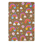 niedliches Regenbogenmuster Mini Klemmbrett (Rückseite)