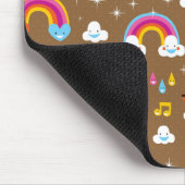 niedliches Regenbogenmuster Mousepad (Ecke)