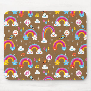niedliches Regenbogenmuster Mousepad