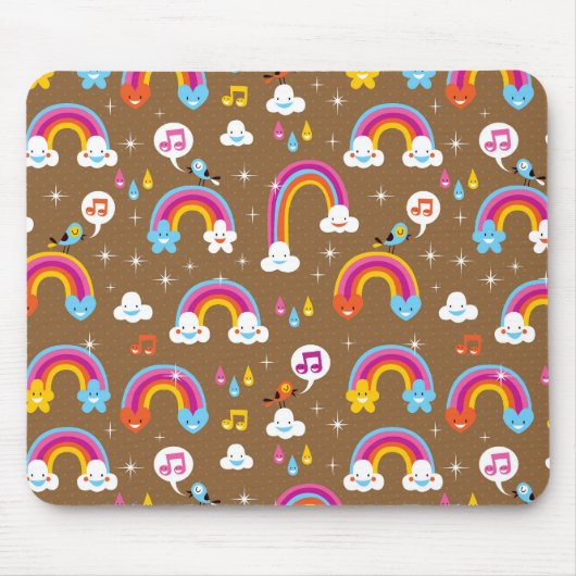 niedliches Regenbogenmuster Mousepad (Vorne)