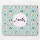 Niedliches Regenbogenmuster Mousepad (Vorne)