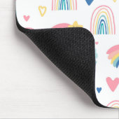 Niedliches Regenbogenmuster Mousepad (Ecke)