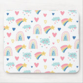Niedliches Regenbogenmuster Mousepad (Vorne)