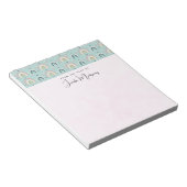 Niedliches Regenbogenmuster Notizblock (angewinkelt)